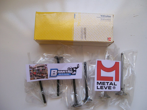 Kit Válvulas Admissão Escape Metal Leve Honda Cb 400 6 Peças