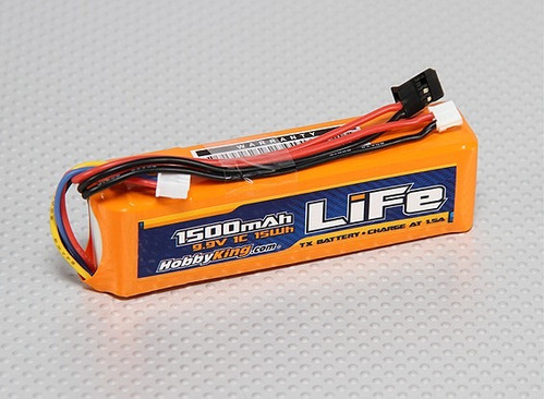 Bateria Hobbyking 1500 Mah Life 3s 9.9v Turnigy 9x Futaba Jr