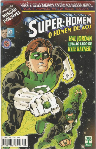 Super-homem O Homem De Aco 06 - Abril 6  Bonellihq Cx128 I19