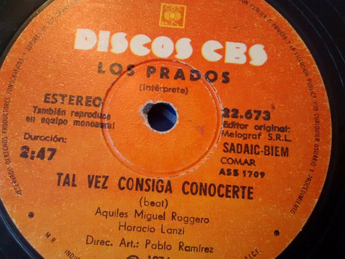 Vinilo Single De Los Prados - Como No Voy A Quererte ( P16 (Usado)