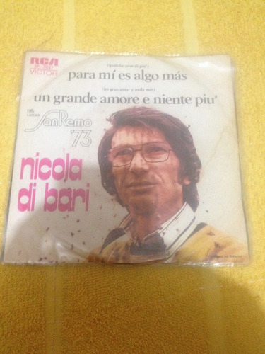 Nicola Di Bari Para Mi Es Algo Más Ep Disco De Vinil Origina