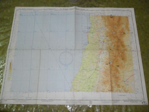 Carta Aeronautica 1955 Mount Aconcagua Argentina Air Force (Usado)