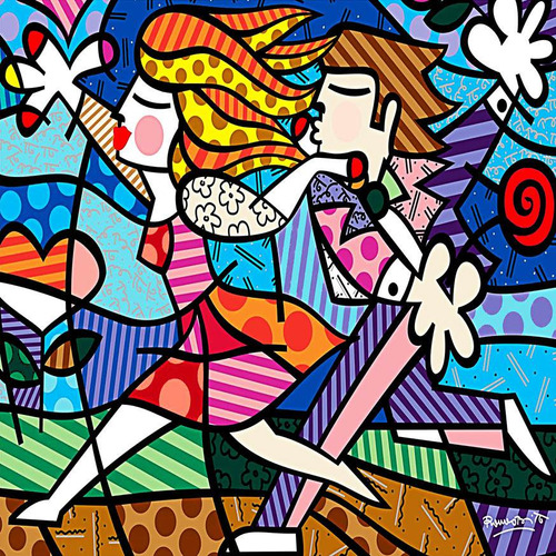 Britto Lienzo Lienzografia 60x90 Impresión Reproducción
