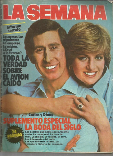 La Semana / Nª 248 / Año 1981 / Tapa Carlos Y Diana /