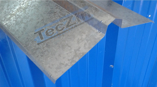 Imagen 2 de 2 de Zingueria Caballete Cumbrera Lima Tesa Galvanizado Des.50 Cm
