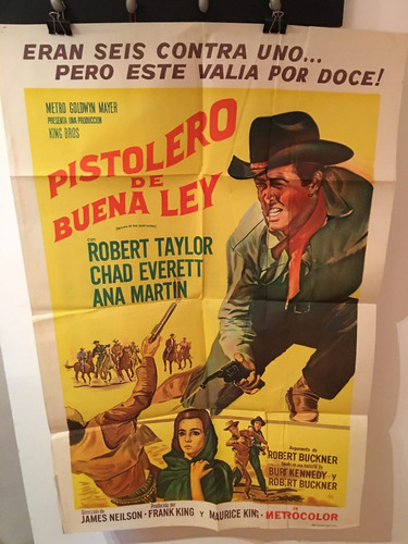 Afiche De Cine Original - Pistolero De Buena Ley