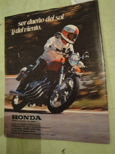Publicidad Moto Honda Cb 550 F Año 1977