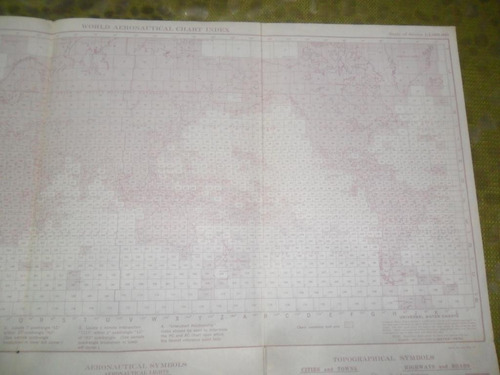 Carta Aeronautica 1955 Mount Aconcagua Argentina Air Force (Usado)