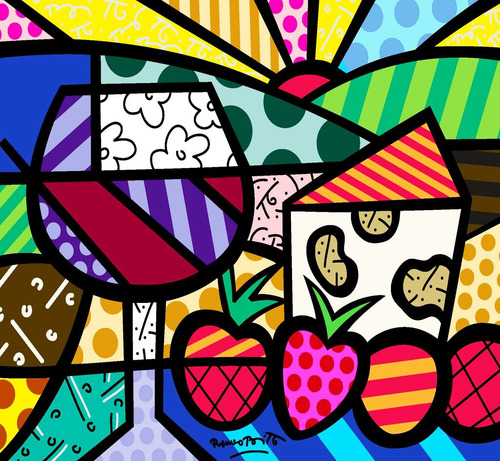 Britto Lienzo Lienzografia 60x90 Impresión Reproducción