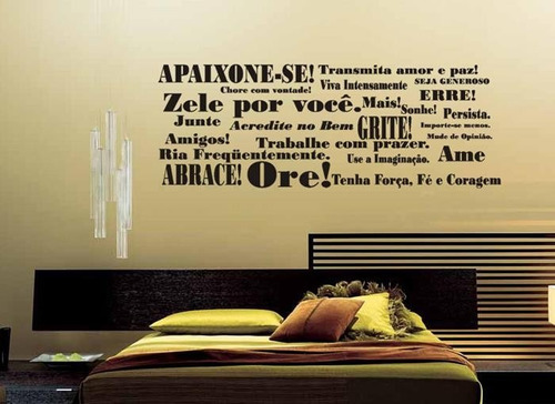 Adesivos Decorativos Frases Pensamentos - Sala, Cozinha, Academia, Palavras Motivacional