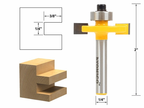 Fresa Yonico Ranurar 14186q Vástago 1/4 Routerbits