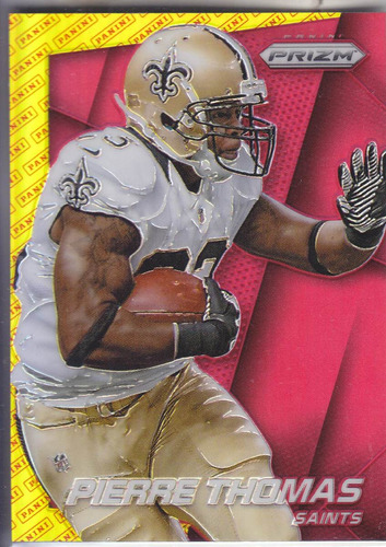 2014 Panini Prizms Red Yellow Pierre Thomas Rb Saints