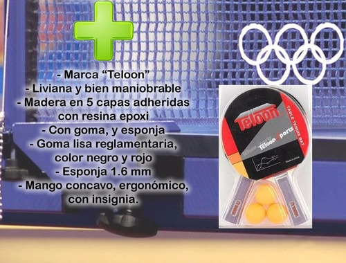 Imagen 5 de 9 de Set Ping Pong 2 Paletas+3 Pelotas+red Profesional+estuche
