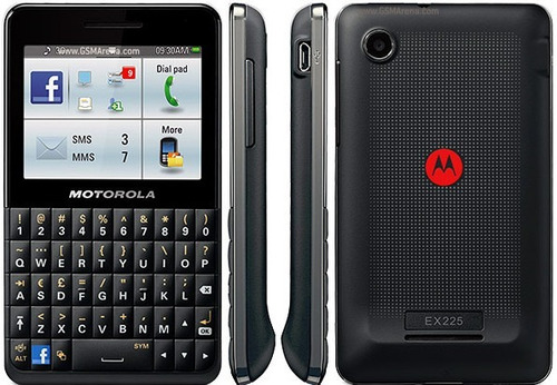 Motorola Ex225 Motokey Telefono Libre Teclado Qwerty Wifi Fm