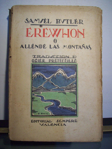 Adp Erewhon O Allende Las Montañas Samuel Butler /ed Sempere