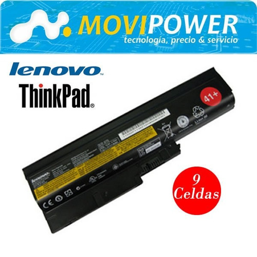 Bateria Laptop Lenovo Thinkpad  9 Celdas T60 R60 N92p1139/40