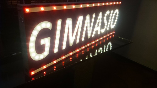Carteles Led Gimnasio 1x0,5 M - Luminosos - Simple Faz