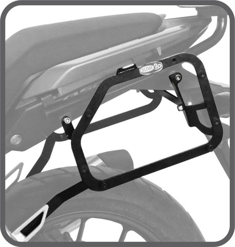 Kit Honda Cb500x Suporte Lateral Scam + 2 Bauletos Givi E21n