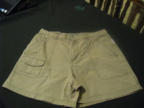 Shorts; De Mujer Columbia Talla W12 Impecable Cafe