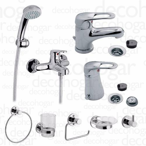 Grifería Fv Arizona Combo Baño Ducha Ext Lavatorio Bidet Acc