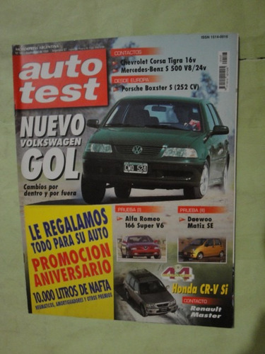 Auto Test 107 Gol Corsa Honda Cr-v Alfa 166 Mercedes 500 (Usado)