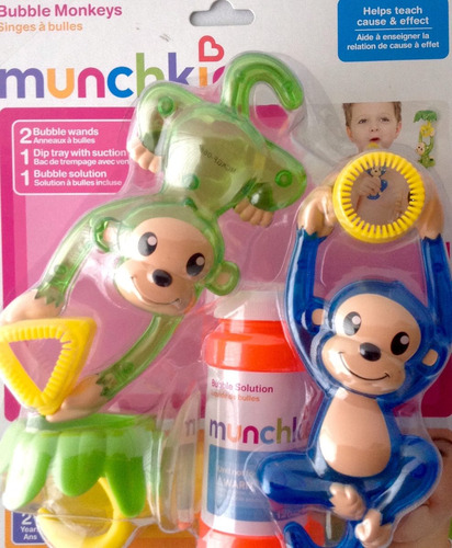 Monos Lanza Burbujas Juego Para Baño Munchkin Didácticos