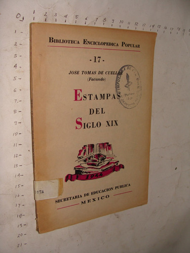 Estampa Del Siglo Xix , Jose Tomas De Cuellar , Año 1944 , 8