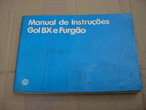 Manual Original Vw Gol Bx E Furgao 86 1986 A Ar