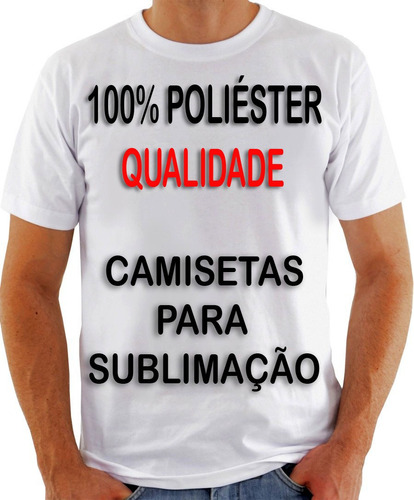 10 Camisetas Sublimação 100% Poliéster Malha Pp Camisa Lisa