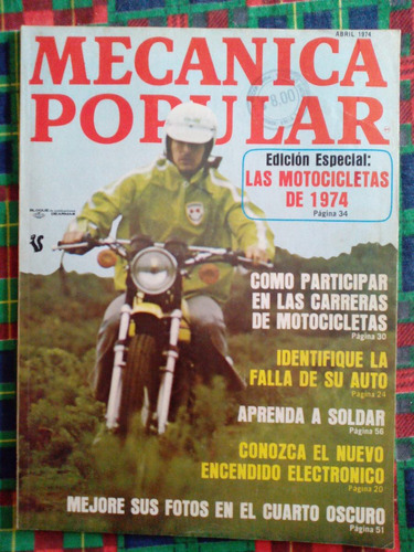 Revista Mecanica Popular  Abril De 1974