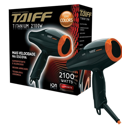 Secador Taiff Profissional Titanium 2100w Em 110v E 220v