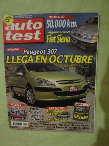 Auto Test 129 Saxo Peugeot 307 Bmw 330 Viper Mondeo Alfa 156