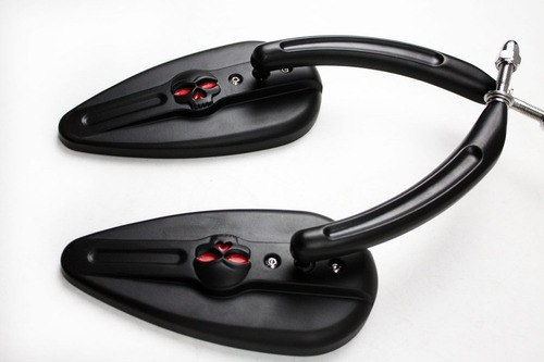 Espejos Skull De Gota Negros Harley Davidson