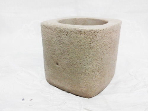 Imagen 3 de 6 de Conjunto 6 Macetas De Cemento Concreto Diseño Minimalista