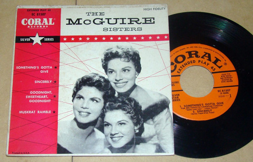 The Mcguire Sisters Something Gotta Give Simple C/tapa Usa