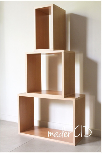 Imagen 2 de 4 de Cubos Melamina 18mm Combo X 3 Unidades 20x40 + 40x40 + 60x40