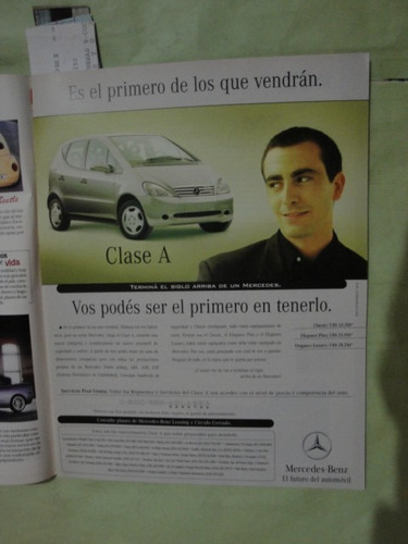 Publicidad Mercedes Benz Clase A Año 1999