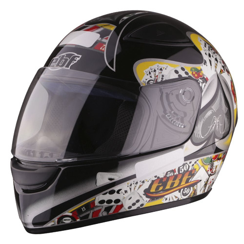 Capacete Fechado 60 Ebf Eox Cassino Viseira Anti Risco