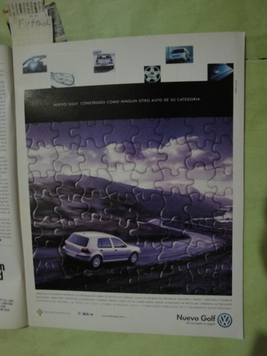 Publicidad Volkswagen Golf Año 1999