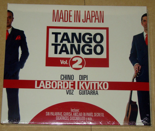 Chino Laborde Dipi Kvitko Tango Tango Vol 2 Cd Nuevo / Kktus