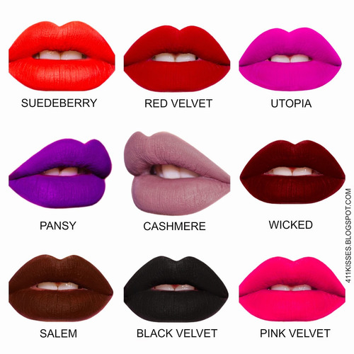 Batom Lime Crime Utopia Riot Wicked Rave Red Velvet