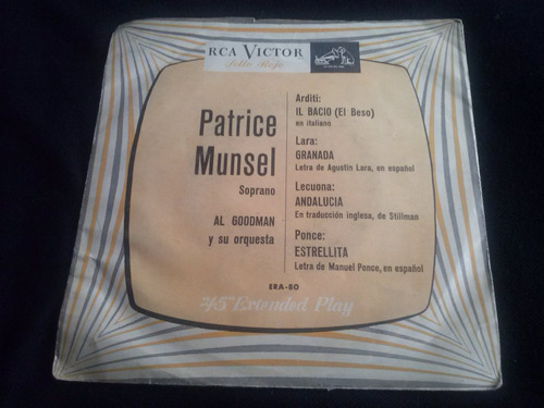 Single Jazz Patrice Munsel  Y  Al Goodman Y Su Orquesta