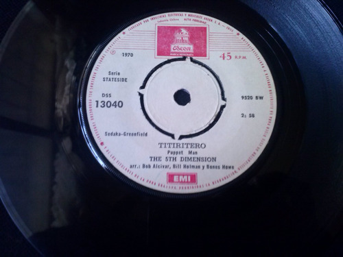 Single The 5th Dimension Titiritero