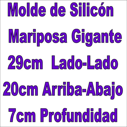 Molde De Silicon Mariposa Grande Torta Gelatina Quesillo