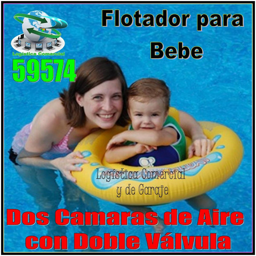 Flotador Inflable Bebes 67cm Diametro Orificio Pies 59574