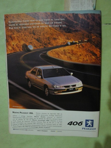 Publicidad Peugeot 406 Año 1999