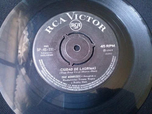 Single The Monkees Ciudad De Lágrimas