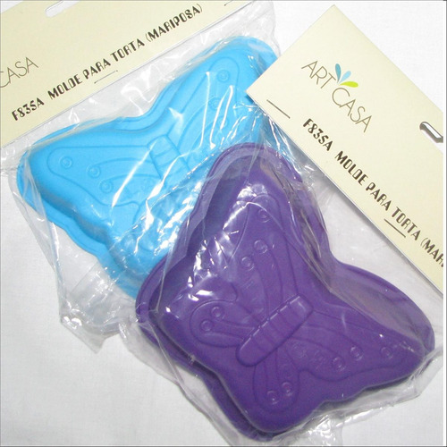 Imagen 1 de 9 de Molde De Silicon Ponque Gelatina Vela Mariposa Pequeña