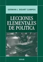Comprar Bidart Campos \u002F Lecciones Elementales De Política (rúst.)