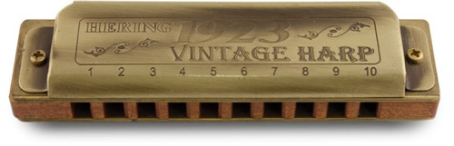 Gaita Harmônica Hering Hb 1923c Corpo Madeira Vintage Harp C